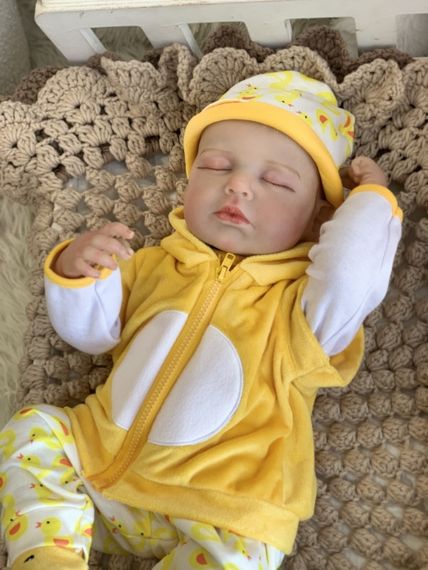 Коллекционная Силиконовая Кукла Реборн Младенец Reborn Анатомический Новорождённый Мальчик Пупс Платон (Виниловая Кукла) 50 см | Зображення 2