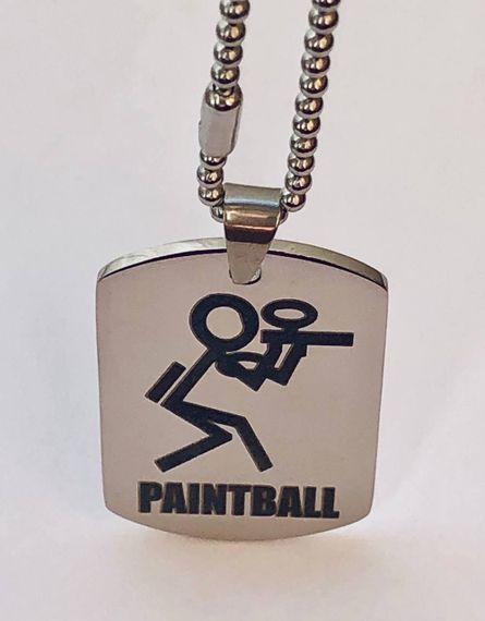 Сувенирный жетон Primo Dog Tag Paintball - Silver | Зображення 1
