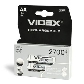 Аккумуляторы Videx HR6/AA 2700 мАч, двойная блистерная упаковка, 2 шт.