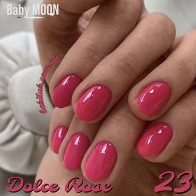Гель-лак BABY MOON Dolce Rose №23 рожевий амарантовий, 6 мл
