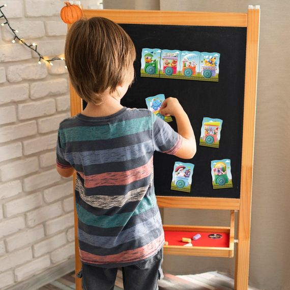 Дитяча магнітна гра "Подорож потягом" 200254, 8 елементів | Зображення 4