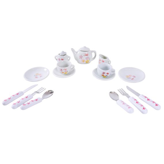 Дитячий набір посуду Tea set 868-E6-1 порцеляна, 17 предметів | Зображення 1