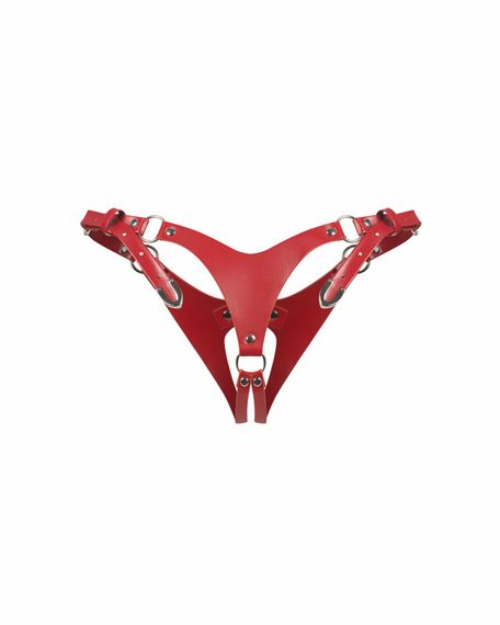 Трусики Obsessive Inferro crotchless thong S/M/L, Червоний, S/M/L | Зображення 3