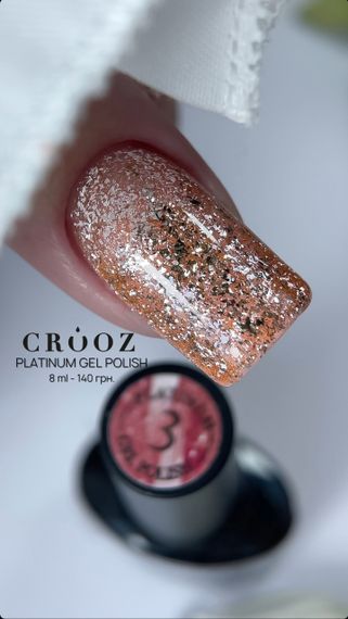 Гель-лак Crooz Platinum Gel 3 (персиковый) 8мл | Зображення 1