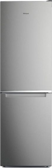 Холодильник з нижньою морозильною камерою Whirlpool W7X82IOX, 2 двері, 231л, 104л, A++, NF, Інвертор, Нержавіюча сталь (W7X82IOX)