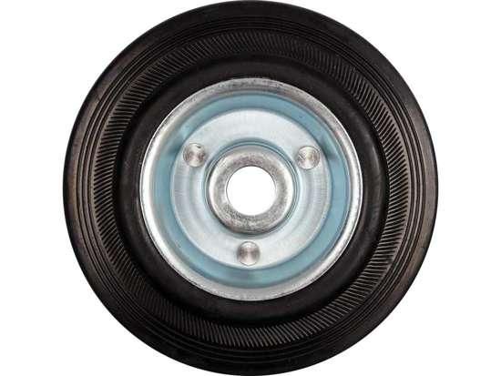 Колесо чорна гума Ø-250 мм b-48 мм 180 кг VOREL-87457