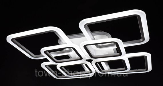 Люстра потолочная LED с пультом A2400/4+4-RGB-wh Белый 11х59х59 см. | Зображення 1