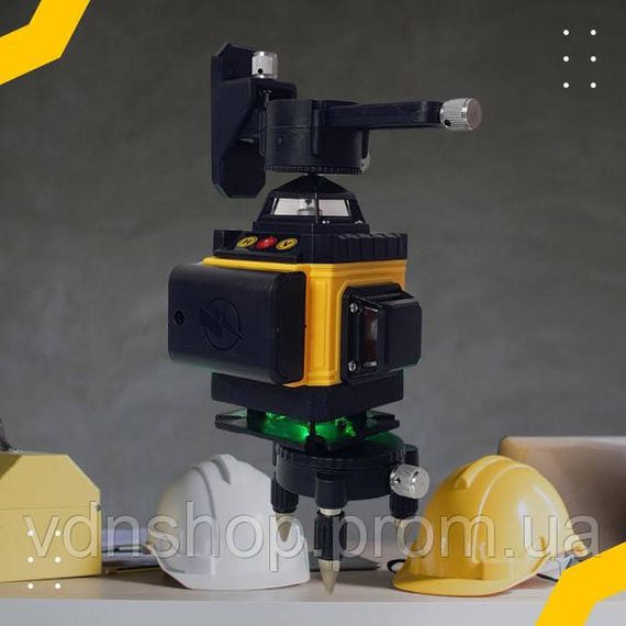 Уровень лазерный линейный нивелир аккумуляторный Laser 4D, 16 линий, рабочее растояние 30м, в чемодане AH-31 | Зображення 1