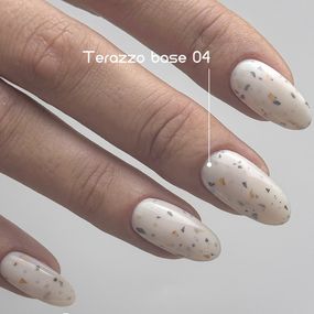 База для гель-лаку Toki-Toki Terazzo Base TR04 с поталью 5мл
