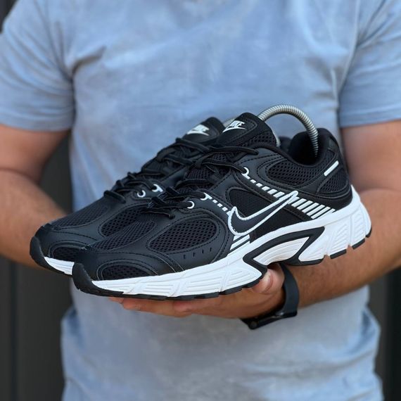 Демісезонні кросівки Nike текстиль/шкіра колір чорний, білий | Зображення 4