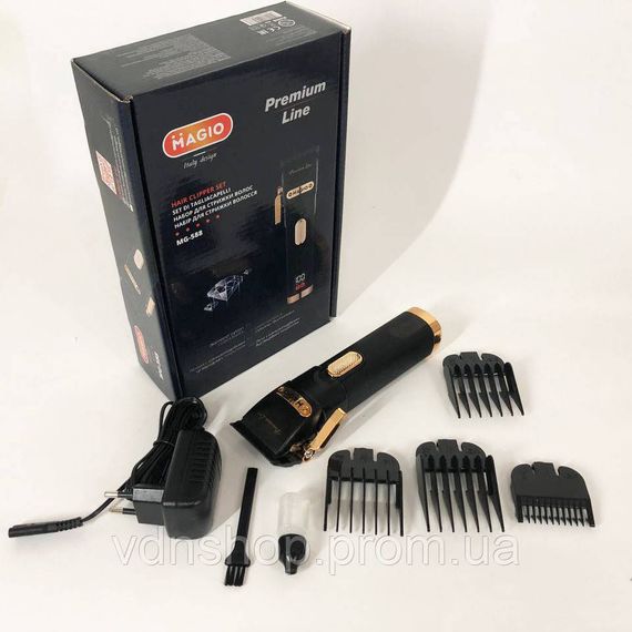 Машинка для стрижки чоловіча Magio MG-588, Домашня машинка акумуляторна для стрижки волосся TX-21 | Зображення 1