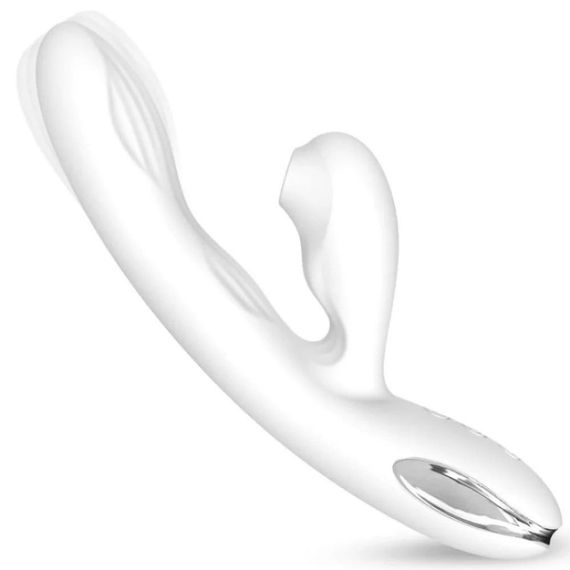 Вібратор-кролик із вакуумною стимуляцією BeYourLover Eria з підігрівом, білий sexstyle | Зображення 1