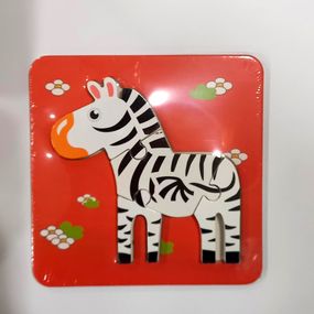 Деревянная игра Пазл-вкладыш С 48702 (6900067487025) Зебра Вид 9