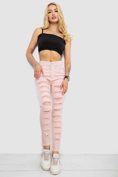 Джинси жіночі Slim Fit, колір пудровий, 182R1171 | Зображення 1