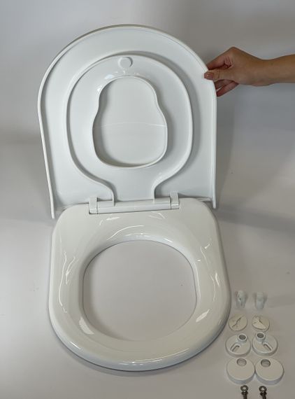 Сидіння для унітазу NKP Twin з кришкою і функцією мікроліфта 0350 | Зображення 5