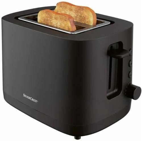 Тостер сріблястий Crest STK 870 C3 чорний (UA-01)