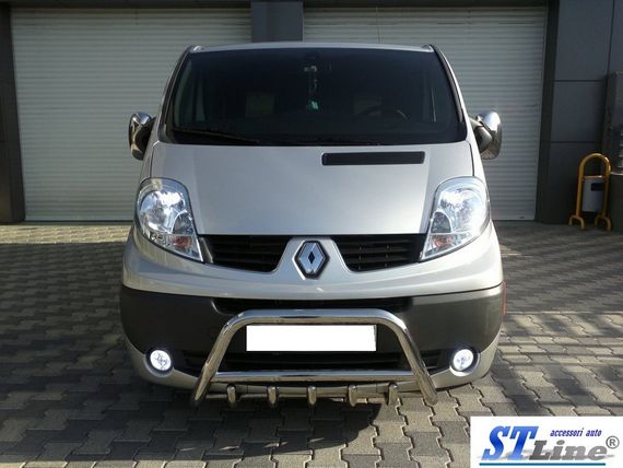 Кенгурятник WT003-4 (нерж.) Без надписи для Opel Vivaro 2001-2015 гг | Зображення 2