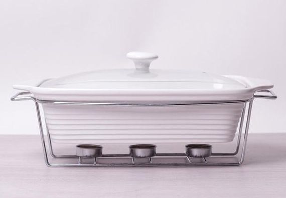 Марміт Kamille Food Warmer керамічна форма 3л 38см з підігрівом | Зображення 4