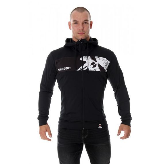 Толстовка чоловіча з капюшоном Poundout Gear HATE black , XXXL