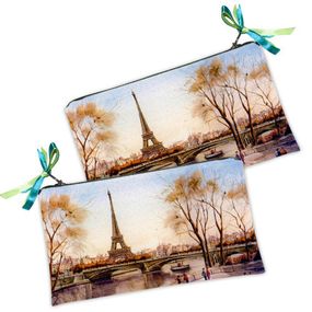 Косметичка женская Эйфелевая башня 20х12 см (K_K8085)