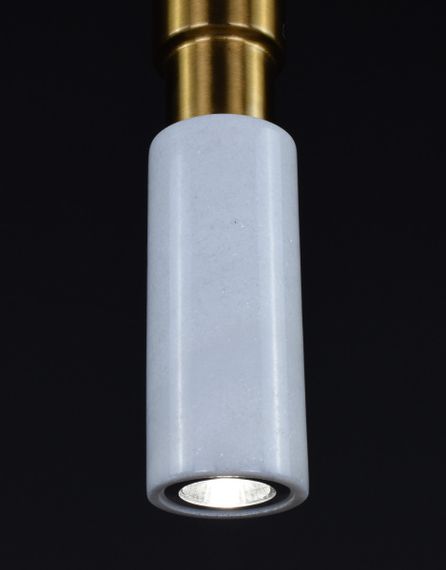 Люстра підвісна на 1 лампочку 27384 Латунь 45-150х10х10 см. | Зображення 6