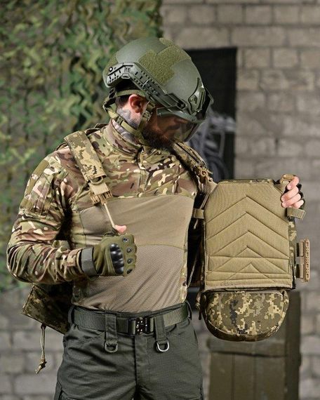 Плитоноска 4 точки сброса Attack PREMIUM   пиксель ДЛ6501 | Зображення 7