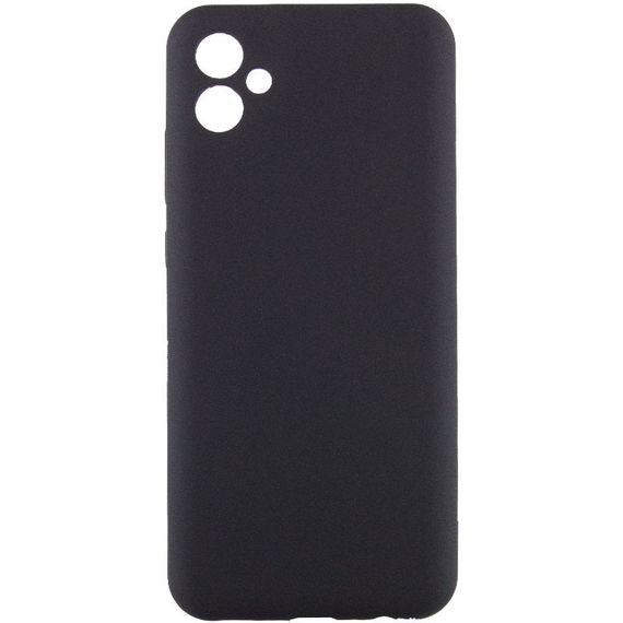 Чохол TPU GETMAN Liquid Silk Full Camera для Samsung Galaxy A04 Чорний / Black