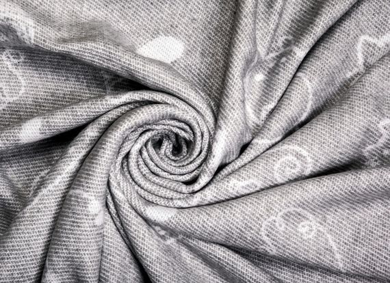 Плед бавовняний Коти сірі Love You 140 x 200 см | Зображення 3