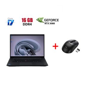 Игровой ноутбук Б-класс Lenovo ThinkPad P1 Gen 4 / 16" (2560x1600) IPS / Intel Core i7-11850H (8 (16) ядер по 2.1 - 4.8 GHz) / 32 GB DDR4 / 960 GB SSD / nVidia GeForce RTX 3080, 16 GB GDDR6, 256-bit / WebCam б/у + Подарок Беспроводная мышь HOCO GM28