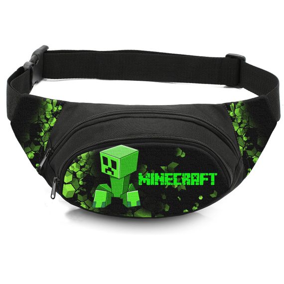 Сумка-бананка детская с принтом Minecraft поясная сумка для мальчика (4545)