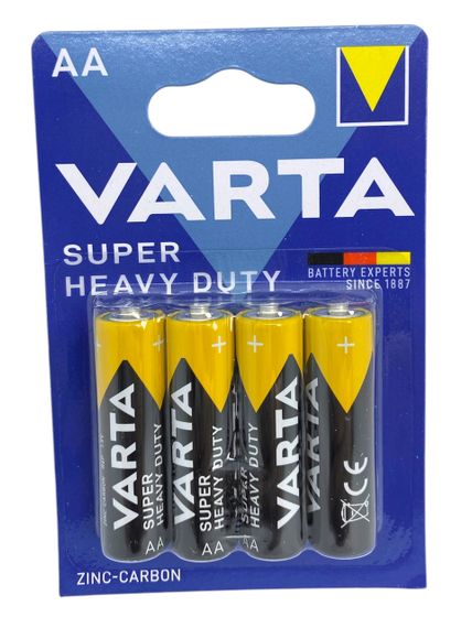 Батарейки VARTA SuperLife сольові пальчикові великі АА R6P упаковка набір 48 штук zinc carbon | Зображення 2