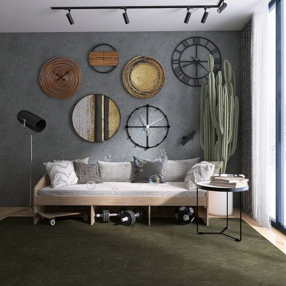 Ліжко односпальне Еверест Комфорт 3 193х84х59 см Дуб сонома (EVR-5730)