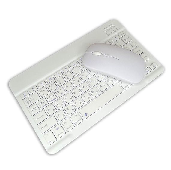 Бездротовий комплект Primo NB01 Bluetooth клавіатура і мишка - White | Зображення 1
