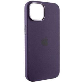 Чохол Silicone Case Metal Buttons (AA) для Apple iPhone 12 Pro Max (6.7") Силікон, Фіолетовий/Elderberry