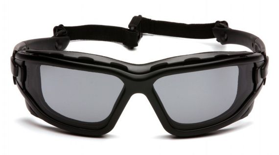 Окуляри захисні з ущільнювачем Pyramex i-Force XL (gray) Anti-Fog, чорний | Зображення 1
