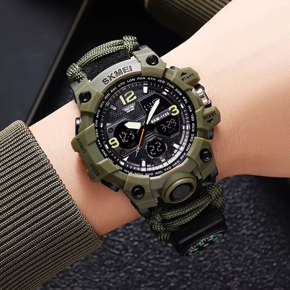 Часы наручные мужские SKMEI AG-995 1155BAG PARACORD