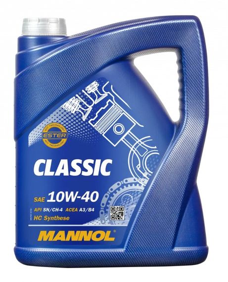 Моторна олива Mannol Classic 10w40 5л SN/CH-4