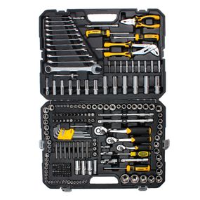 Набір насадок торцевих і біти, ключів, інструментів Sigma 1/4",  3/8″, 1/2″ 233 шт CrV (6003871)