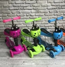 Детский самокат Best Scooter 5в1  Божья коровка