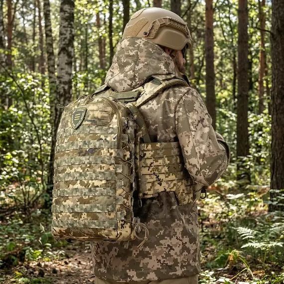 Рюкзак тактичний 10л Піксель, штурмовий рюкзак військовий Ukrarmor укрармор Cordura 1000D, рюкзак ЗСУ MOLLE похід