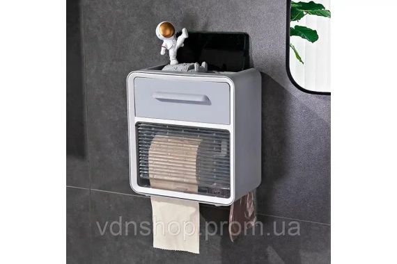 Навісний органайзер-тримач для туалетного паперу з полицею та відділеннями для серветок, паперів, пакетів