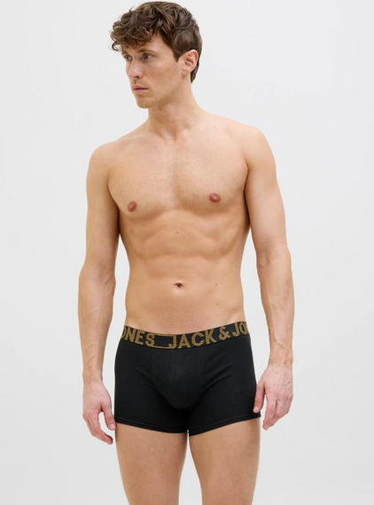 Набір чоловічих трусів боксерів Jack & Jones ADDITIONAL 3 шт в наборі | Зображення 4