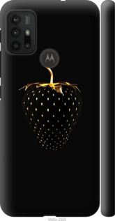 Чохол на Motorola Moto G30 Чорна полуниця "3585m-2320-24368"