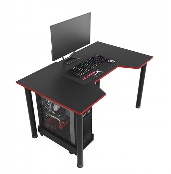 Стол компьютерный ZEUS GAMER-3 черныйкрасный | Зображення 4