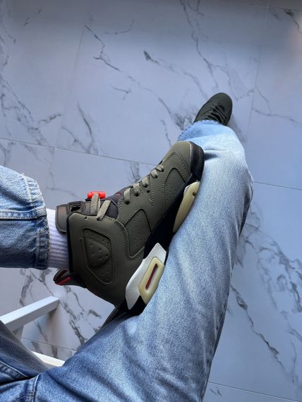 Кросівки Jordan 6 x Travis Scott Retro Olive весна / літо / осінь 2035 | Зображення 7