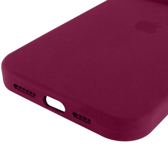 Чохол Silicone Case Full Protective (AA) для Apple iPhone 16 Pro Max (6.9") Бордовий / Maroon | Зображення 4