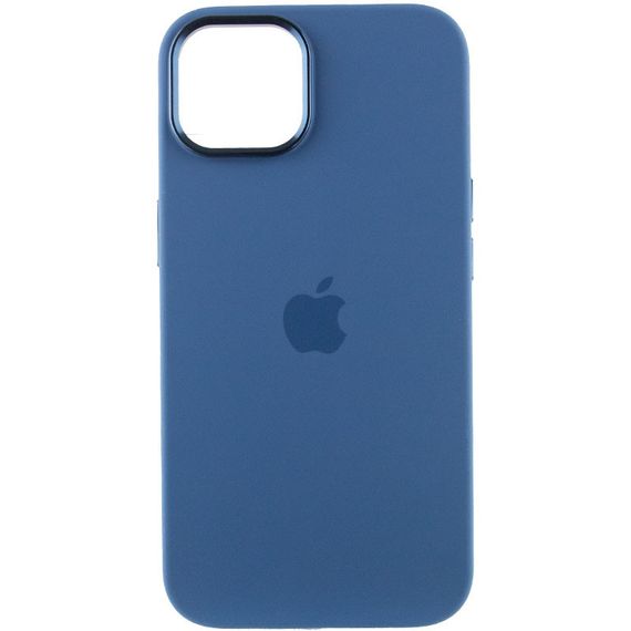 Чохол Silicone Case Metal Buttons (AA) для Apple iPhone 12 Pro Max (6.7") Силікон, Синій/Blue Jay | Зображення 1