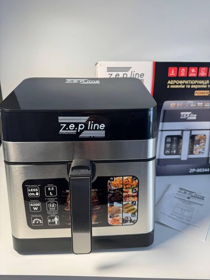 Мультифункціональна аерофритюрниця Zepline ZP-00344 на 13 л 4200 Вт на 12 програм зі знімним | Зображення 4