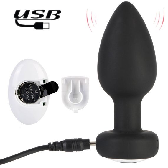 Анальна вібропробка Babydoll Універсальний. Чорний 2009 | Зображення 5