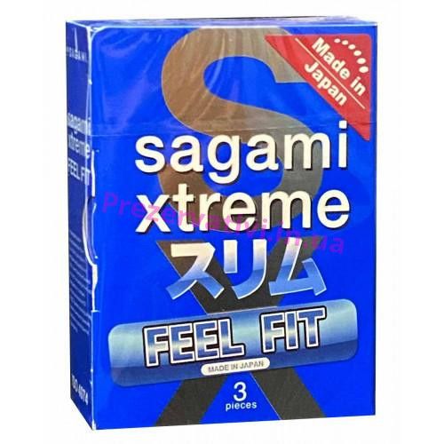 Супертонкие латексные презервативы Sagami Xtreme Feel Fit (цена за упаковку 3 шт.) Sex Aura